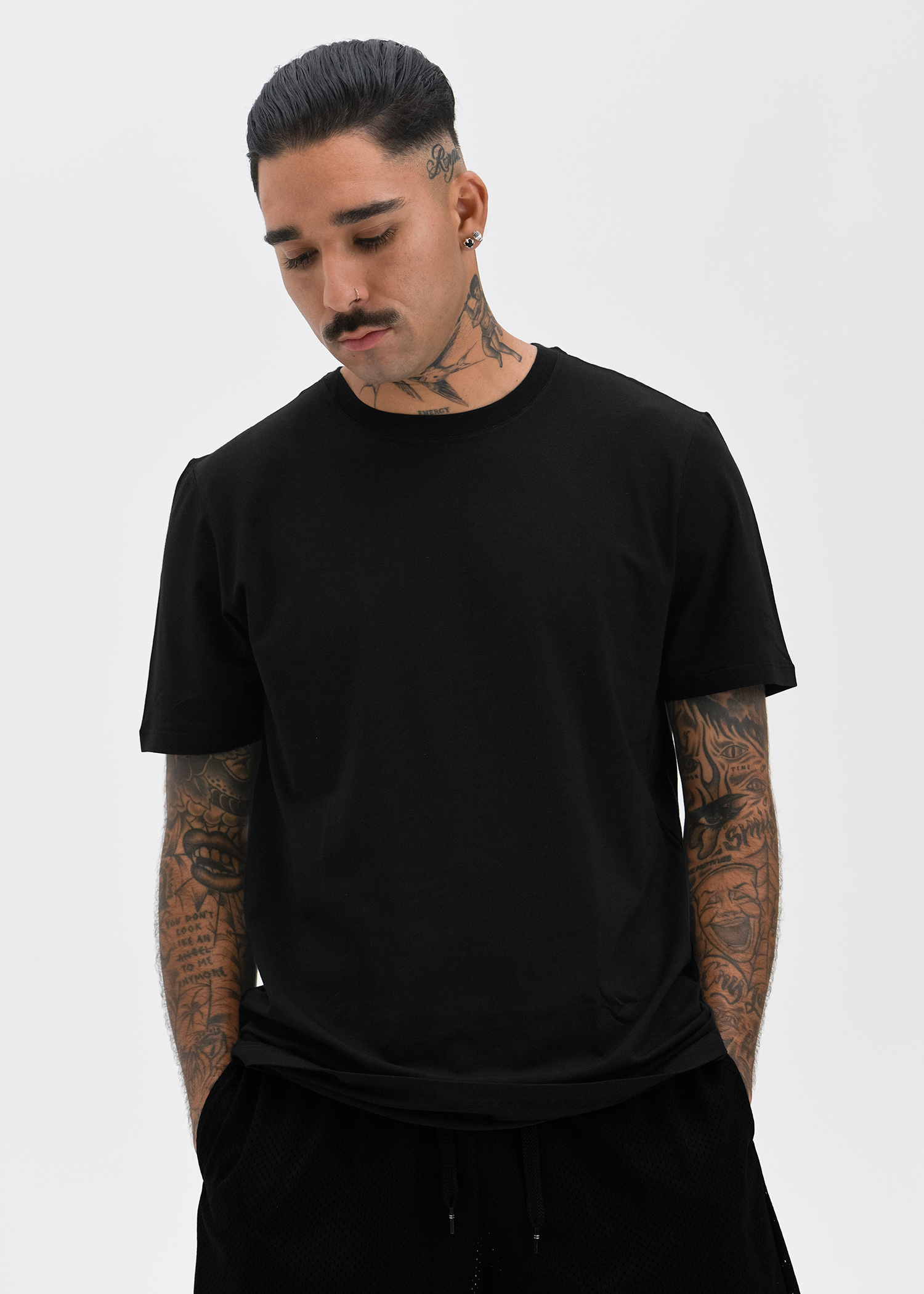 MENS CLASSIC FIT TEE Modal - Black | Ethika