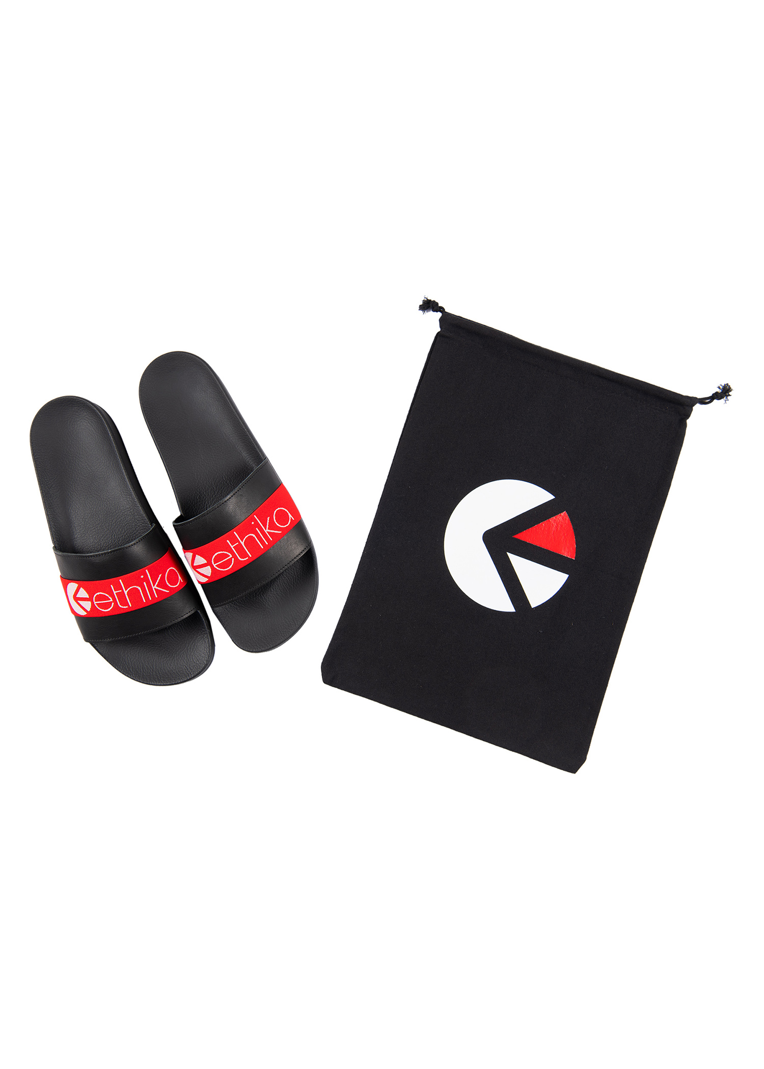 NWT Ethika Black and Res Slides - Size 12-13 UMS1641-1.jpg main image 4