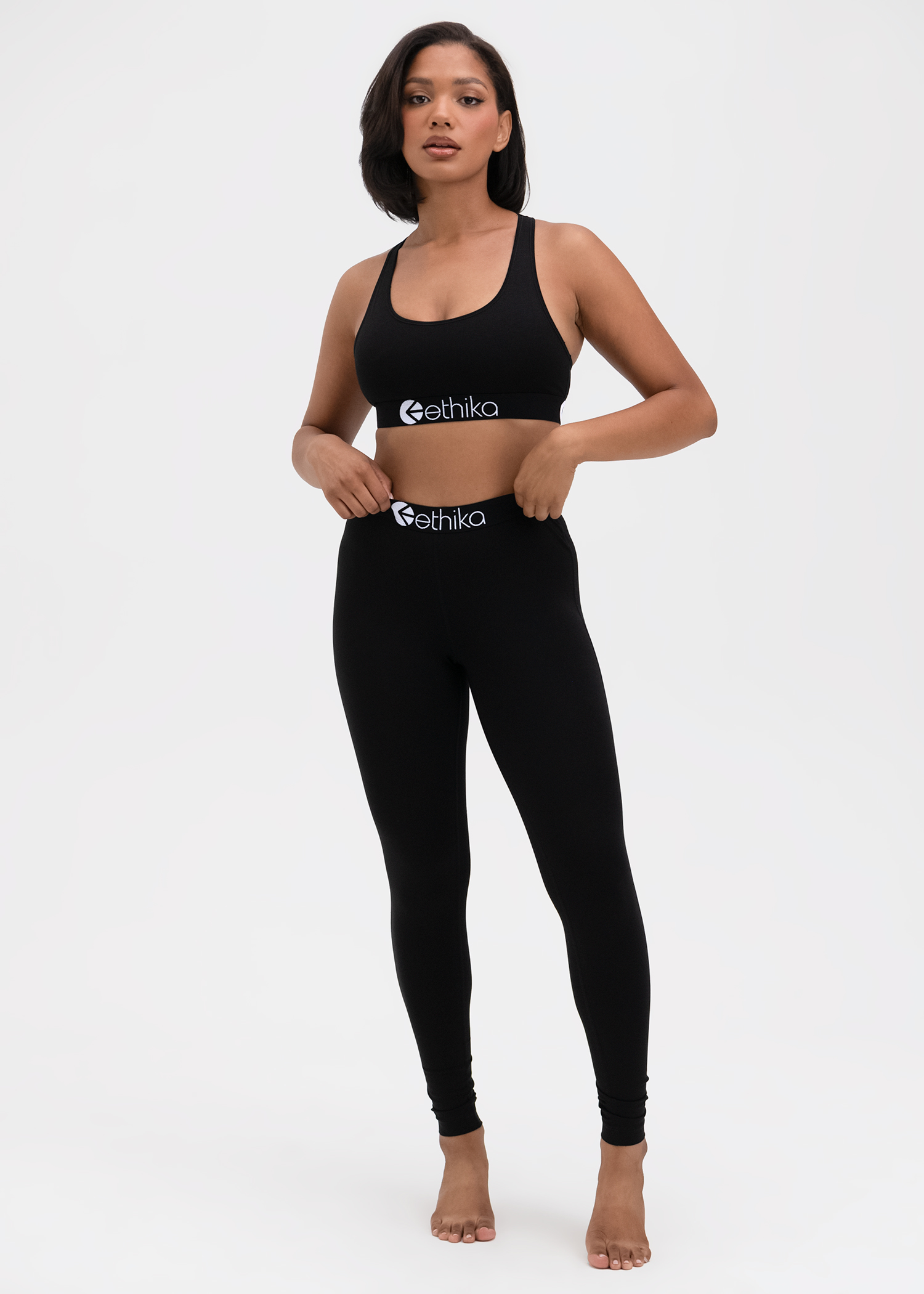 WOMENS LEGGINGS Modal - Midnight Black | Ethika